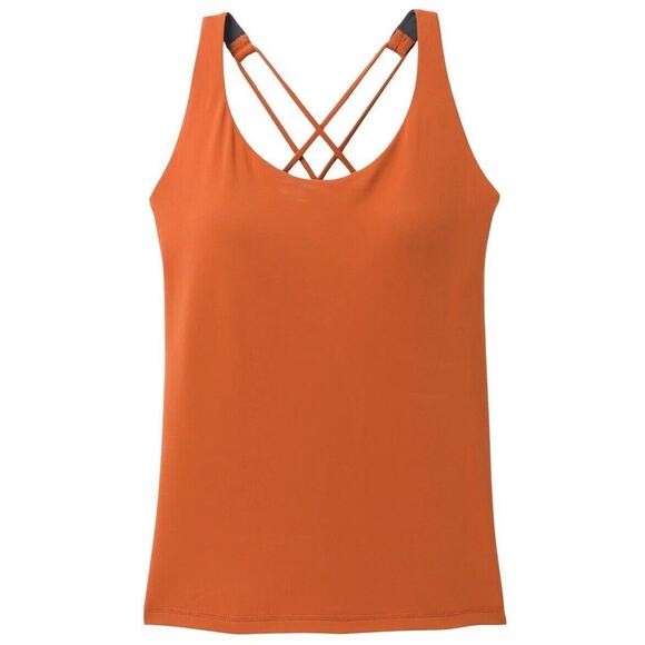 NEW S Small Womens prAna Everyday Tank Top in Gingerbread Orange 1962931 - Picture 1 of 7